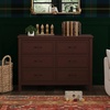image:imageDavinci Charlie 6Drawer Double Dresser in WhiteCrimson