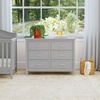 image:imageDavinci Charlie 6Drawer Double Dresser in WhiteGrey