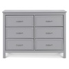 image:imageDavinci Charlie 6Drawer Double Dresser in WhiteGrey