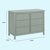 image:imageDavinci Charlie 6Drawer Double Dresser in WhiteLight Sage