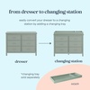 image:imageDavinci Charlie 6Drawer Double Dresser in WhiteLight Sage