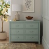 image:imageDavinci Charlie 6Drawer Double Dresser in WhiteLight Sage