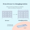 image:imageDavinci Charlie 6Drawer Double Dresser in WhitePowder Blue
