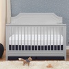 image:imageDavinci Chloe Regency 4in1 Convertible Crib GREENGUARD Certified White  Baby Crib Convertible to Toddler Bed Daybed FullSize Bed 4 Adjustable Mattress Heights Conversion KIts Sold SeparatelyFog Grey