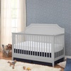 image:imageDavinci Chloe Regency 4in1 Convertible Crib GREENGUARD Certified White  Baby Crib Convertible to Toddler Bed Daybed FullSize Bed 4 Adjustable Mattress Heights Conversion KIts Sold SeparatelyFog Grey