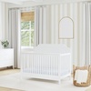 image:imageDavinci Chloe Regency 4in1 Convertible Crib GREENGUARD Certified White  Baby Crib Convertible to Toddler Bed Daybed FullSize Bed 4 Adjustable Mattress Heights Conversion KIts Sold SeparatelyWhite