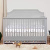 image:imageDavinci Chloe Regency 4in1 Convertible Crib GREENGUARD Certified White  Baby Crib Convertible to Toddler Bed Daybed FullSize Bed 4 Adjustable Mattress Heights Conversion KIts Sold SeparatelyFog Grey