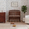 image:imageDavinci Dylan 3in1 Convertible Portable Mini Crib Espresso  GREENGUARD Gold Certified  Folding Baby Crib With Wheels 4 Adjustable Mattress Heights Conversion Kit Sold SeparatelyEspresso