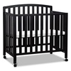 image:imageDavinci Dylan 3in1 Convertible Portable Mini Crib Espresso  GREENGUARD Gold Certified  Folding Baby Crib With Wheels 4 Adjustable Mattress Heights Conversion Kit Sold SeparatelyEbony