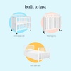 image:imageDavinci Dylan 3in1 Convertible Portable Mini Crib Espresso  GREENGUARD Gold Certified  Folding Baby Crib With Wheels 4 Adjustable Mattress Heights Conversion Kit Sold SeparatelyWhite