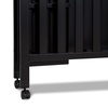 image:imageDavinci Dylan 3in1 Convertible Portable Mini Crib Espresso  GREENGUARD Gold Certified  Folding Baby Crib With Wheels 4 Adjustable Mattress Heights Conversion Kit Sold SeparatelyEbony