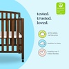 image:imageDavinci Dylan 3in1 Convertible Portable Mini Crib Espresso  GREENGUARD Gold Certified  Folding Baby Crib With Wheels 4 Adjustable Mattress Heights Conversion Kit Sold SeparatelyEspresso