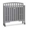 image:imageDavinci Dylan 3in1 Convertible Portable Mini Crib Espresso  GREENGUARD Gold Certified  Folding Baby Crib With Wheels 4 Adjustable Mattress Heights Conversion Kit Sold SeparatelyGrey