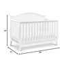 image:imageDavinci Emmett 4in1 Convertible Crib  GREENGUARD Gold Certified  Converts from Baby Crib to Toddler Bed Daybed and FullSize Bed Effortlessly  4 Adjustable Heights  Wooden White Crib  Wooden Crib Convertible to Toddler Bed Daybed amp Full Bed  4 Adjustable Mattress Positions  Conversion Kits Sold SeparatelyWhite