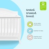 image:imageDavinci Emmett 4in1 Convertible Crib  GREENGUARD Gold Certified  Converts from Baby Crib to Toddler Bed Daybed and FullSize Bed Effortlessly  4 Adjustable Heights  Wooden White Crib  Wooden Crib Convertible to Toddler Bed Daybed amp Full Bed  4 Adjustable Mattress Positions  Conversion Kits Sold SeparatelyWhite
