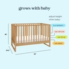 image:imageDavinci Hunter 3in1 Convertible Baby Crib GREENGUARD Certified White  Converts to Toddler Bed amp Daybed  4 Adjustable Mattress Heights  Conversion Kits Sold Separately  Easy to AssembleHoney