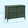 image:imageDavinci Jenny Lind Spindle 6Drawer Dresser in EbonyForest Green