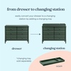 image:imageDavinci Jenny Lind Spindle 6Drawer Dresser in EbonyForest Green