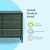image:imageDavinci Jenny Lind Spindle 6Drawer Dresser in EbonyForest Green