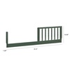 image:imageDavinci Jenny Lind Toddler Bed Conversion Kit M3199 in Blush PinkForest Green