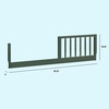 image:imageDavinci Jenny Lind Toddler Bed Conversion Kit M3199 in Blush PinkForest Green