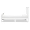 image:imageDavinci Jenny Lind TwinBed with Wood Spindle Posts in EbonyMattress Support Slats IncludedWhite