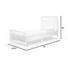image:imageDavinci Jenny Lind TwinBed with Wood Spindle Posts in EbonyMattress Support Slats IncludedWhite