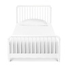 image:imageDavinci Jenny Lind TwinBed with Wood Spindle Posts in EbonyMattress Support Slats IncludedWhite