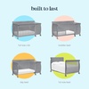 image:imageDavinci Kalani 4in1 Convertible Crib amp Changer Combo Gray  GREENGUARD Gold Certified Converts to Toddler Bed Daybed amp FullSize Bed 4 Adjustable Mattress Heights Easy to AssembleGrey