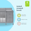 image:imageDavinci Kalani 4in1 Convertible Crib amp Changer Combo Gray  GREENGUARD Gold Certified Converts to Toddler Bed Daybed amp FullSize Bed 4 Adjustable Mattress Heights Easy to AssembleGrey