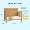 image:imageDavinci Margot 4in1 Convertible Crib in Honey GREENGUARD Gold Certified