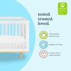 image:imageDavinci Marley 3in1 Convertible Baby Crib Walnut  GREENGUARD Gold Certified FSC Certified Converts to Toddler Bed amp Daybed 4 Adjustable Mattress Heights  Easy AssemblyWhiteNatural Bundle