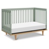 image:imageDavinci Marley 3in1 Convertible Baby Crib Walnut  GREENGUARD Gold Certified FSC Certified Converts to Toddler Bed amp Daybed 4 Adjustable Mattress Heights  Easy AssemblyLight Sage and Honey