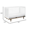 image:imageDavinci Marley 3in1 Convertible Baby Crib Walnut  GREENGUARD Gold Certified FSC Certified Converts to Toddler Bed amp Daybed 4 Adjustable Mattress Heights  Easy AssemblyWhite and Walnut