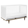image:imageDavinci Marley 3in1 Convertible Baby Crib Walnut  GREENGUARD Gold Certified FSC Certified Converts to Toddler Bed amp Daybed 4 Adjustable Mattress Heights  Easy AssemblyWhite and Walnut