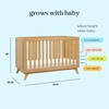 image:imageDavinci Otto 3in1 Convertible Baby Crib GREENGUARD Certified Honey  Converts to Toddler Bed amp Daybed 4 Adjustable Mattress Heights  Toddler Conversion Kit Sold Separately Easy to AssembleHoney