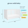 image:imageDavinci Otto 3in1 Convertible Baby Crib GREENGUARD Certified Honey  Converts to Toddler Bed amp Daybed 4 Adjustable Mattress Heights  Toddler Conversion Kit Sold Separately Easy to AssembleWhite