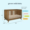 image:imageDavinci Otto 3in1 Convertible Baby Crib GREENGUARD Certified Honey  Converts to Toddler Bed amp Daybed 4 Adjustable Mattress Heights  Toddler Conversion Kit Sold Separately Easy to AssembleWalnut