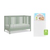image:imageDavinci Sammy Scallop 4in1 Convertible Baby Crib Powder Blue  GREENGUARD Gold Certified Converts to Toddler Bed amp Daybed amp FullSize Bed 4 Adjustable Mattress Heights  Easy to AssembleLight Sage