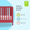 image:imageDavinci Sammy Scallop 4in1 Convertible Baby Crib Powder Blue  GREENGUARD Gold Certified Converts to Toddler Bed amp Daybed amp FullSize Bed 4 Adjustable Mattress Heights  Easy to AssembleStrawberry