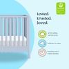 image:imageDavinci Sammy Scallop 4in1 Convertible Baby Crib Powder Blue  GREENGUARD Gold Certified Converts to Toddler Bed amp Daybed amp FullSize Bed 4 Adjustable Mattress Heights  Easy to AssemblePowder Blue