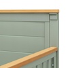 image:imageDavinci Shea 4in1 Convertible Baby Crib Light Sage and Honey  GREENGUARD Gold amp FSC Certified  Converts to Toddler Bed amp Daybed amp FullSize Bed 4 Adjustable Mattress HeightsLight Sage and Honey