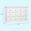 image:imageDavinci Signature 6Drawer Double Dresser in HazelnutWhite