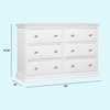 image:imageDavinci Signature 6Drawer Double Dresser in HazelnutWhite