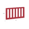 image:imageDavinci Toddler Bed Conversion Kit M12599 in Forest GreenStrawberry Red