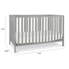 image:imageDavinci Union 4in1 Convertible Crib in Grey Greenguard Gold Certified  Crib Convertible to Toddler Bed Daybed amp FullSize Bed  4 Adjustable Mattress Heights  Conversion Kits Sold SeparatelyGrey