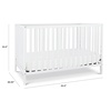 image:imageDavinci Union 4in1 Convertible Crib in Grey Greenguard Gold Certified  Crib Convertible to Toddler Bed Daybed amp FullSize Bed  4 Adjustable Mattress Heights  Conversion Kits Sold SeparatelyWhite