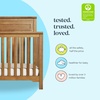 image:imagedaVinci Autumn 4in1 Baby Crib Convertible to Toddler Bed Daybed FullSize Bed  Easy Assembly  GREENGUARD Certified  4 Adjustable Mattress Heights  Conversion Kit Sold Separately Chestnut  GREENGUARD Certified Converts to Toddler Bed Daybed FullSize Bed  4 Adjustable Heights  Conversion Kits Sold Separately
