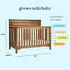 image:imagedaVinci Autumn 4in1 Baby Crib Convertible to Toddler Bed Daybed FullSize Bed  Easy Assembly  GREENGUARD Certified  4 Adjustable Mattress Heights  Conversion Kit Sold Separately Chestnut  GREENGUARD Certified Converts to Toddler Bed Daybed FullSize Bed  4 Adjustable Heights  Conversion Kits Sold Separately