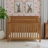image:imagedaVinci Autumn 4in1 Baby Crib Convertible to Toddler Bed Daybed FullSize Bed  Easy Assembly  GREENGUARD Certified  4 Adjustable Mattress Heights  Conversion Kit Sold Separately Chestnut  GREENGUARD Certified Converts to Toddler Bed Daybed FullSize Bed  4 Adjustable Heights  Conversion Kits Sold Separately